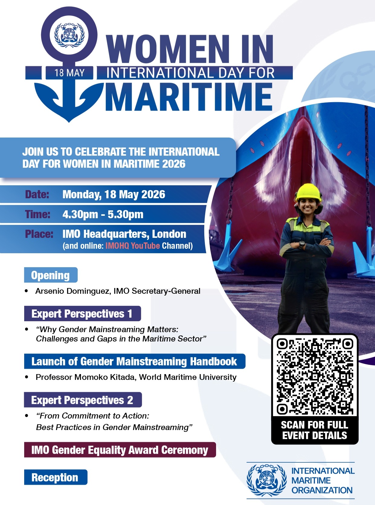 🇬🇧 Today we celebrate the IMO International Day for Women in Maritime, a day dedicated to recognising the contribution of women across the maritime industry and promoting greater inclusion within our sector. 🌊
The initiative aims to support the recruitment, retention and professional growth of women in maritime, while reinforcing the commitment to gender equality, in line with the United Nations Sustainable Development Goal 5.
WISTA Italy remains committed to giving visibility to women professionals and contributing to a more inclusive, diverse and representative maritime industry.
#wistainternational #WomenWhoMoveTheWorld #WomenInMaritime
🇮🇹 Oggi celebriamo l’International Day for Women in Maritime, promosso dall’IMO per valorizzare il contributo delle donne nel settore marittimo e continuare a promuovere una maggiore inclusione nella nostra industry. 🌊
Una giornata dedicata a sostenere il reclutamento, la permanenza e la crescita professionale delle donne nel mondo del mare, rafforzando l’impegno verso una reale parità di genere, in linea con il Sustainable Development Goal 5 delle Nazioni Unite.
WISTA Italy continua ogni giorno a lavorare per dare visibilità alle professioniste del settore e contribuire a costruire un comparto marittimo sempre più equo, inclusivo e rappresentativo.
#WISTAItaly #professionistedelmare
https://www.youtube.com/watch?v=Br3VIJFogQo&t=63s