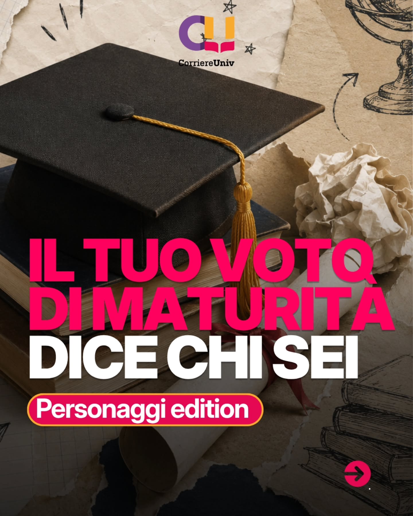 Ogni voto di maturità racconta un modo diverso di vivere queste settimane: dal sopravvissuto che voleva solo arrivare alla fine, fino alla fuoriclasse che aveva tutto sotto controllo 👀 E tu, chi sei? Scrivicelo nei commenti 👇 #Maturità #EsamiDiStato #StudentiItaliani #scuola #VitaDaStudente Ogni voto di maturità racconta un modo diverso di vivere queste settimane: dal sopravvissuto che voleva solo arrivare alla fine, fino alla fuoriclasse che aveva tutto sotto controllo 👀 E tu, chi sei? Scrivicelo nei commenti 👇 #Maturità #EsamiDiStato #StudentiItaliani #scuola #VitaDaStudente
