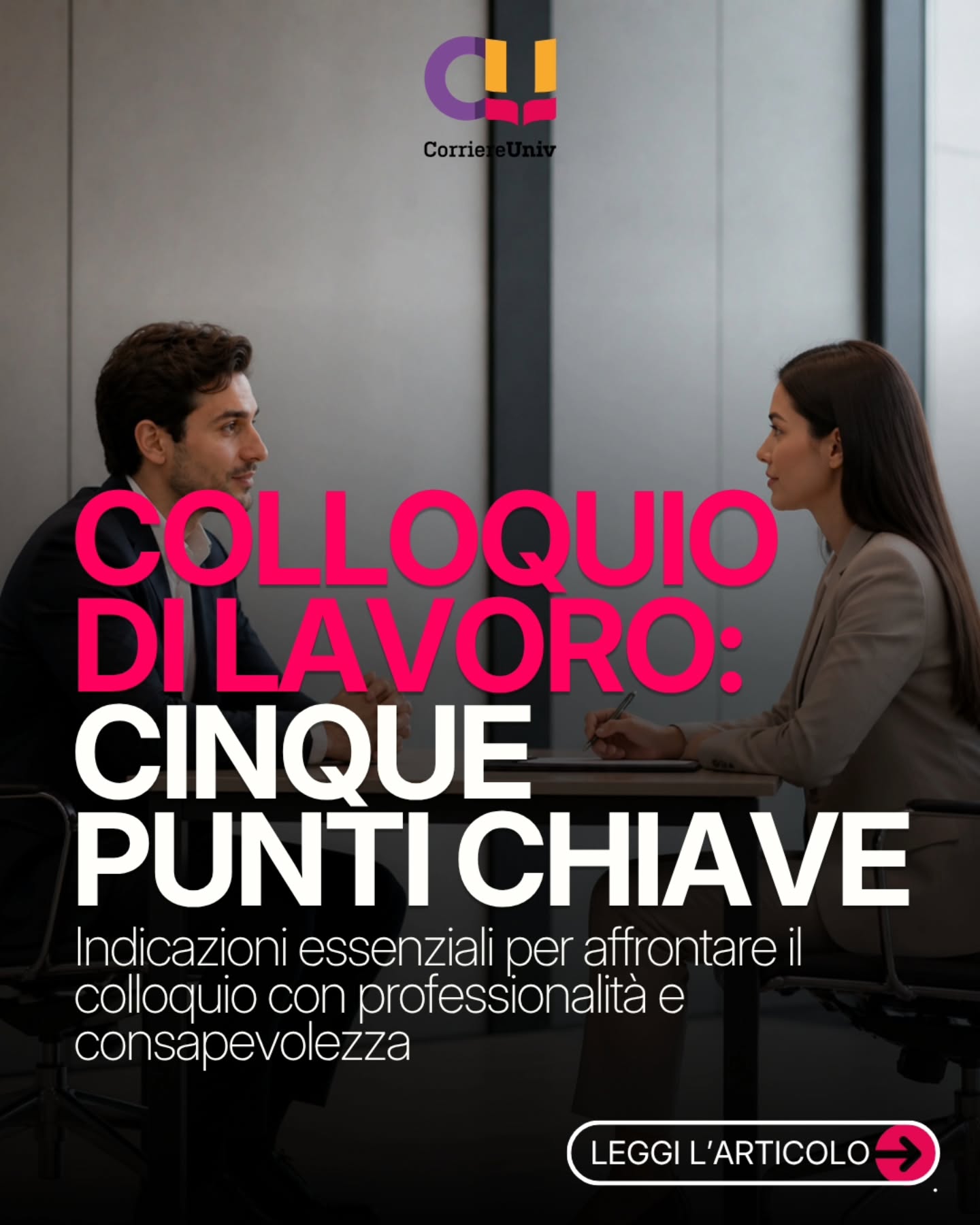 Anche gli aspetti che possono sembrare più banali, in un colloquio di lavoro, possono incidere più di quanto si pensi. La preparazione, la chiarezza, la capacità di raccontarsi e il modo di stare nella conversazione contribuiscono non solo alla qualità dell’incontro, ma anche all’impressione che si lascia.
Spesso è proprio l’attenzione a questi dettagli a rendere una candidatura più solida, credibile e consapevole. #lavoro #colloquio #carriera #jobtips #ricercadilavoro Anche gli aspetti che possono sembrare più banali, in un colloquio di lavoro, possono incidere più di quanto si pensi. La preparazione, la chiarezza, la capacità di raccontarsi e il modo di stare nella conversazione contribuiscono non solo alla qualità dell’incontro, ma anche all’impressione che si lascia.
Spesso è proprio l’attenzione a questi dettagli a rendere una candidatura più solida, credibile e consapevole. #lavoro #colloquio #carriera #jobtips #ricercadilavoro