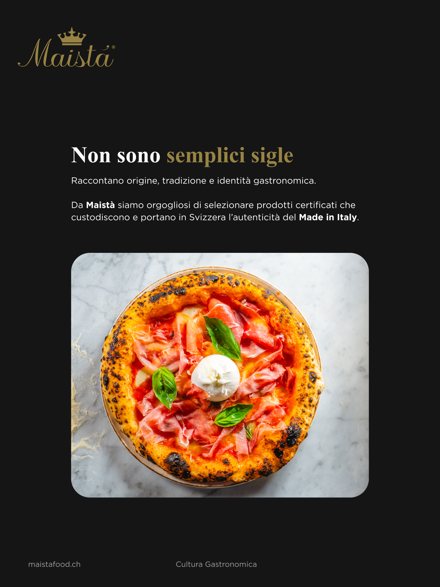 🇮🇹 Cultura Gastronomica
Un viaggio tra prodotti, tradizioni e piccoli dettagli che raccontano la cultura gastronomica italiana. Perché conoscere ciò che portiamo in tavola significa apprezzarlo ancora di più.
👑 Cosa significano davvero DOP, IGP e STG?
Le troviamo spesso sulle confezioni, ma queste tre sigle raccontano molto più di quanto sembri: parlano di origine, territorio, tradizione e metodi di produzione.
Nel primo episodio scopriamo cosa distingue DOP, IGP e STG e perché queste certificazioni sono importanti per tutelare l’identità dei prodotti italiani.
Scorri il carosello e scopri le differenze.
📩 Info e ordini:
orders@maistafood.ch | info@maistafood.ch
#MaistaFood #CulturaGastronomica #MadeInItaly #DOP #EccellenzeItaliane